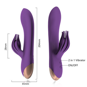 Usb 10 Speed Clitoris Vibrerende Octopus Roterende Dubbele Kop Vibrador Massager <span class=keywords><strong>G-Spot</strong></span> Konijn Dildo <span class=keywords><strong>Vibrator</strong></span> Voor Vrouwen - Product Image 3