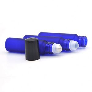 Canada : Offre Spéciale – Flacon en Verre Cylindrique Transparent de 4ml, 6ml, 8ml, 10ml avec Bille en Acier pour Soins de la Peau, Idéal pour l'Impression Sérigraphique - Product Image 1