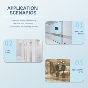 Sensor de Puerta Automático Inalámbrico Sin Contacto YS454R-WM/<span class=keywords><strong>BM</strong></span> de 447.6MHZ para Sistemas Modernos de Puertas Correderas Automáticas en Hospitales y Hoteles - Product Image 5