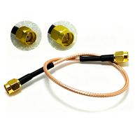 Câble coaxial RG316 à faible perte de 30 cm, connecteur SMA mâle vers RP SMA mâle, 50 ohms, pour antenne RF