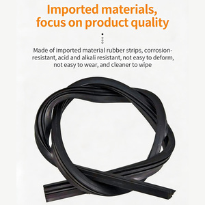 Tergicristallo Premium per Tutte le Dimensioni, in Gomma Naturale, Struttura Senza Ossa, Gancio a U/J, Morbido, di Fabbrica - Product Image 4