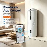 Diffuseur d'arômes intelligent électrique en métal, contrôlé par application, à fixation murale ou sur table, double usage, 100 ml, pour huiles essentielles domestiques, directement de l'usine