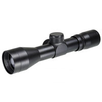 Lunette de chasse pour arbalète 4x32 optique non-illuminée HD réglable étanche avec base de montage 11 mm en alliage d'aluminium