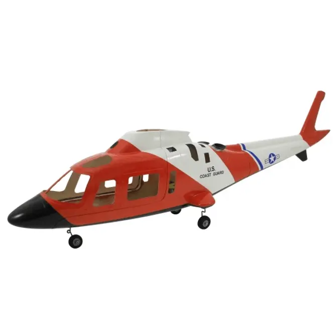 RC Control Aircraft 500 Tamanho A109 Fibra De Vidro Escala Fuselagem para RC Helicopter