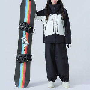 Combinaison de <span class=keywords><strong>ski</strong></span> imperméable coupe-vent chaude respirante unisexe Vestes et pantalons d'hiver ensembles 2 pièces Sports de plein air Équipement de snowboard de montagne - Product Image 2