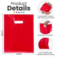 Sac de shopping personnalisé avec logo découpé, poignée renforcée, fond renforcé, sac en plastique pour chaussures, équipement sportif, emballage de vente au détail