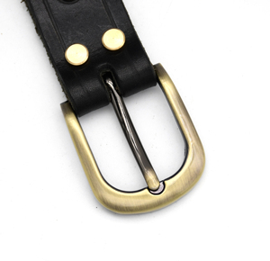 CLOXY Cinturón y accesorios Hebilla de barra de tacón de metal de 30mm para cuero Hebilla de cinturón de mujer redondeada Hebilla de cinturón de latón antiguo negro de 30mm - Product Image 5