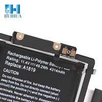 Batterie pour ordinateur portable RUIHUA A1819 pour Macbook Pro 13'' 2016 Année A1706 Batterie au lithium pour ordinateur portable