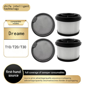 Filtres en coton compatibles, accessoires de filtre en maille pour aspirateurs <span class=keywords><strong>Dreame</strong></span> T10/T20/<span class=keywords><strong>T30</strong></span>/V12S/V16S pour G9/G10, fabriqués en Chine - Product Image 1