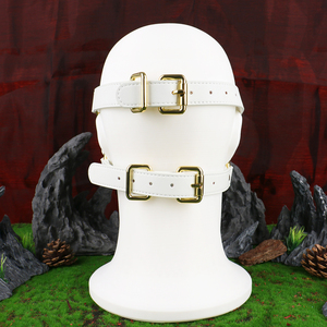 Maschera in Pelle per Occhi e Bocca per Natale, Maschera per Adulti a Mezzo Volto, Accessori per Giochi di Ruolo, Cosplay di Coppia, Regali per Feste - Product Image 5