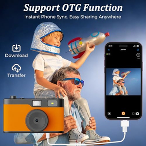 Appareil photo numérique sans miroir léger de style rétro 13MP avec capture vidéo pour les débutants en voyage - Product Image 4