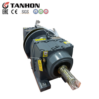 Moteur à engrenages hélicoïdaux série TANHON R, R67 R77 R87 R97, boîtier en fonte robuste, réducteur de vitesse industriel