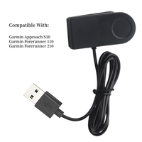 Câble de charge USB pour montres intelligentes Garmin Approach S10 & Forerunner 110/210, station de charge avec gaine en PVC, matériau en cuivre pur