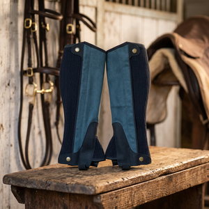Primo Equine Ammara - Chaps anglais en cuir de haute qualité, tailles personnalisables, demi-chaps pour hommes, kits et accessoires en gros - Product Image 2