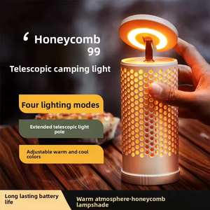 Outdoor <b>Rechargeable</b> <b>LED</b> Portable Camping Lamp with Retractable Telescopic Arm Dimmable Warm White <b>Light</b> for Garage Use - Product Image 6