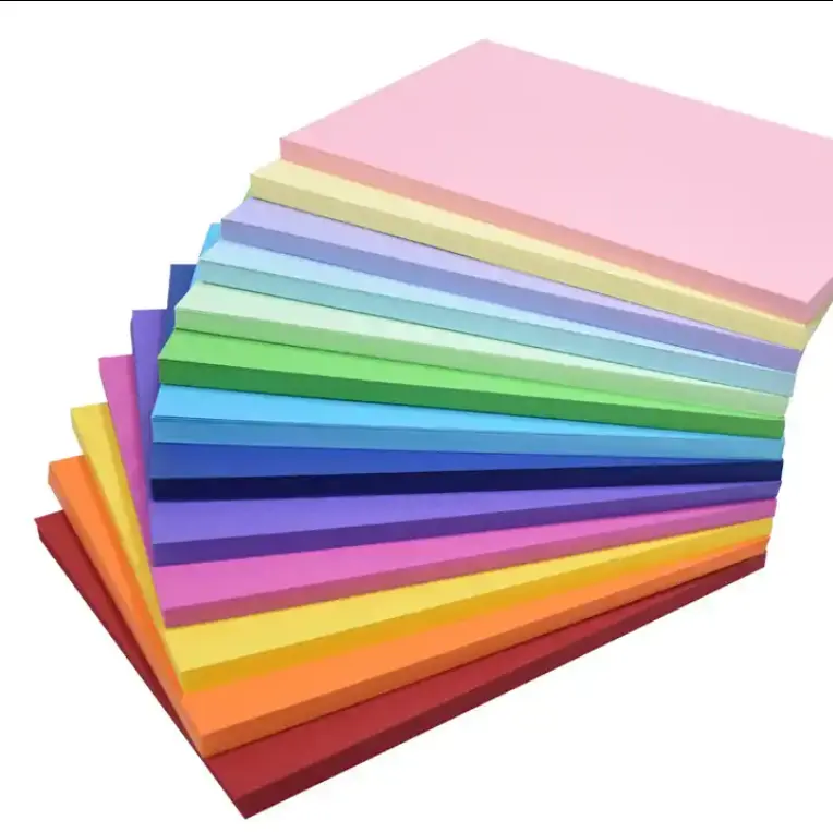 Cor Bristol Board A4 Color Copy Paper Printing Paper Papel De Escrita Na Escola De Suprimentos De Escritório