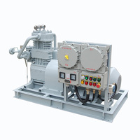 Compresor de vapor pesado industrial de alta presión, montado sobre patines, de conexión directa, refrigerado por agua, tipo pistón