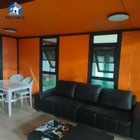Maison Modulaire Préfabriquée Certifiée 20FT Entièrement Meublée, Couleurs Personnalisables, Portes & Terrasse, Aménagements Optionnels pour Annexe
