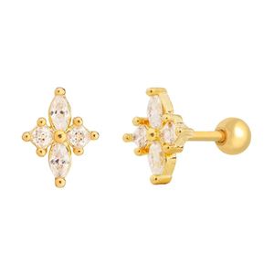 ROXI Joyería de Moda con Diseño Floral, Pendientes de Plata de Ley S925 - Product Image 1