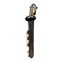 High Quality SLADE Baritone Saxophone Eb Key Brass Body Shell Button Hand-carved Black Bass Sax with Bag Set