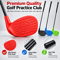 Club de golf d'entraînement premium en ABS léger avec manche en fibre de verre, pour droitier, idéal pour débutants, entraînement en intérieur et extérieur