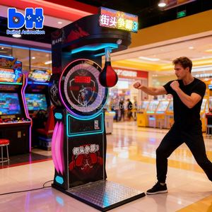 เครื่องเกมต่อยมวยหยอดเหรียญ ไบฮุย สตรีท เพลย์ แอมิวส์เมนท์ อัลติเมท บิ๊ก พันช์ พาวเวอร์ อิเล็กทรอนิกส์ พันชิ่ง เกมส์ ฮิต อาร์เคด บ็อกเซอร์ - Product Image 3