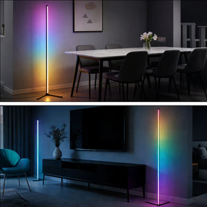 Lámpara <span class=keywords><strong>de</strong></span> Pie Inteligente RGB S Corner con Control Remoto, 16 Millones <span class=keywords><strong>de</strong></span> Colores, Sincronización Musical, Luz LED Moderna para Sala <span class=keywords><strong>de</strong></span> Estar, Hogar - Product Image 3