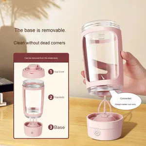 Vaso Mezclador Eléctrico de Tritán de 600ml, Recargable, de Gran Capacidad, Automático, para Viajes, para Beber Directamente, Apto para Líquidos Calientes - Product Image 5