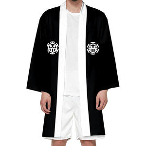11 Styles Luffy <span class=keywords><strong>Zoro</strong></span> Law <span class=keywords><strong>Cosplay</strong></span> T-Shirt Cape Japonais Long Anime Kimono Haori Yukata Unisexe Vêtements - Product Image 6