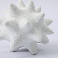 Ornement de mer en forme d'urin noir et blanc, accessoire de décoration nordique, ornement en céramique, pour la maison