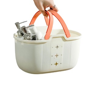 <b>Portable</b> <b>Shower</b> Basket Oval With Handle For Bathroom Storage Toiletries Organizer - Product Image 5
