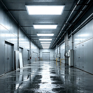 IP65 Waterproof <b>LED</b> Panel Light PMMA Aluminium ASMD2835 Modern design for Cold storage cleanroom 50000hrs lifespan - Product Image 1