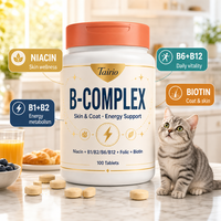 Complexe de vitamines B pour chiens, santé de la peau et du pelage, soutien du métabolisme énergétique, comprimés, 100 unités, soins quotidiens, OEM