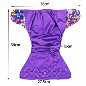 Customization Newborn Baby Cloth Diaper Manufacture Reusable Bamboo Cloth Diapers Washable Fleece Diapers