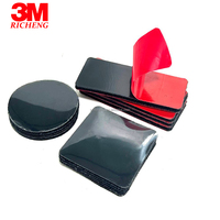 Bandes adhésives noires à boucles auto-agrippantes avec 3M VHB résistantes à la chaleur et imperméables pour une fixation sûre en intérieur et en extérieur