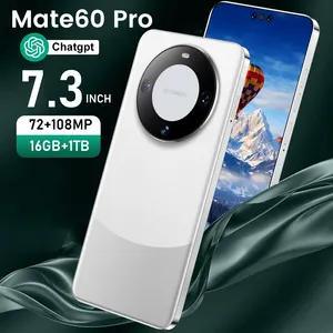 Venta directa de fábrica Mate 60 pro nuevos teléfonos móviles baratos de alta calidad con teléfonos inteligentes con cámara Beauty HD