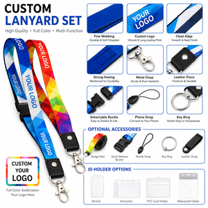 Custom <b>Lanyard</b> Factory Personalized Logo Printing Neck Strap With Retractable Badge Reel ID Holder For Corporate Events - Product Image 3