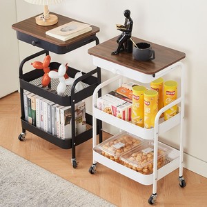 <span class=keywords><strong>Carrito</strong></span> de Almacenamiento Multifuncional Moderno, <span class=keywords><strong>Carrito</strong></span> Utilitario de Metal, <span class=keywords><strong>Organizador</strong></span> de Almacenamiento con Ruedas Bloqueables - Product Image 1