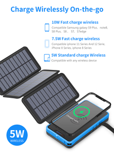 Nouveau produit électronique 2026 : <span class=keywords><strong>Chargeur</strong></span> sans fil pliable haute <span class=keywords><strong>capacité</strong></span> pour extérieur avec lumière LED et batterie <span class=keywords><strong>solaire</strong></span> 26800 mAh - Product Image 4