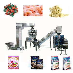 Cabezal de pesaje automático Vertical P32, Pembungkus Kerupuk, Envasadora Galletas para alimentos, incluye bolsa de etiquetado, película - Product Image 5