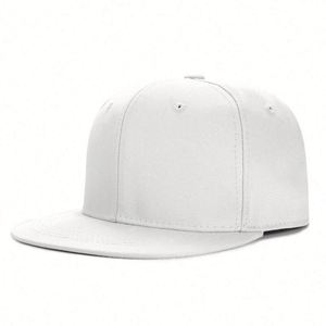 หมวกเบสบอลสีพื้น ทรงแบน สไตล์ฮิปฮอป 6 แผง แบบ Snapback - Product Image 5