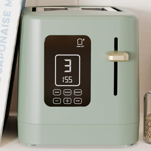 <span class=keywords><strong>Grille</strong></span>-<span class=keywords><strong>pain</strong></span> multifonction <span class=keywords><strong>vert</strong></span> menthe 2 tranches - 8 niveaux de brunissement, fentes larges, pour 1 à 2 personnes, petit-<span class=keywords><strong>d</strong></span>éjeuner à la maison, <span class=keywords><strong>pain</strong></span> grillé - Product Image 5