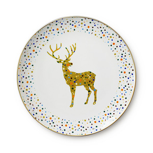 Juego de Platos Navideños de Cerámica, Estilo Navideño, Fabricación China, Platos y Vajilla Navideños para Uso Doméstico y en Restaurantes - Product Image 2