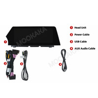 Autoradio MOOKAKA 12,3 pouces pour BMW Série 7 2011-2012, écran tactile, système d'exploitation Linux, GPS, CarPlay sans fil, autoradio compatible Wifi 4G