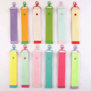 Metal Carabiner South Korea Style Car Motorcycle Keychain Handbag Pendant Hand-made Embroidered Strip - Product Image 5