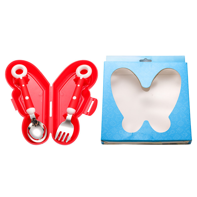 Red donut set-butterfly box