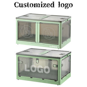 Cajas de Almacenamiento de Plástico Personalizadas al por Mayor con Tapa, Cinco Puertas, Contenedores Plegables Grandes, Caja Organizadora Apilable - Product Image 6