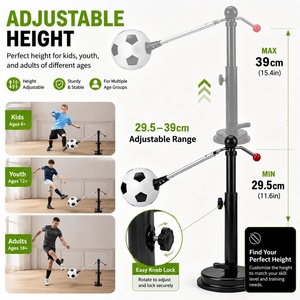 Dual-Use Adult Football Trainer Foot Feel Dribbling Field <b>Ball</b> <b>Training</b> Equipment Steel Black Eco-friendly Durable Outdoor - Product Image 6