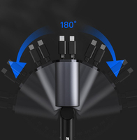Adaptateur de voyage TYPE-C tout-en-un de 120W avec alimentation de sortie 5V, fonctions PD QC3.0 pour appareil photo, écouteurs pour ordinateur portable, ports DC et AC