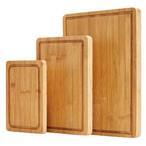 Planche à découper en bois naturel de qualité supérieure, durable, pour la viande, les légumes, les fruits, usage intensif - Product Image 2